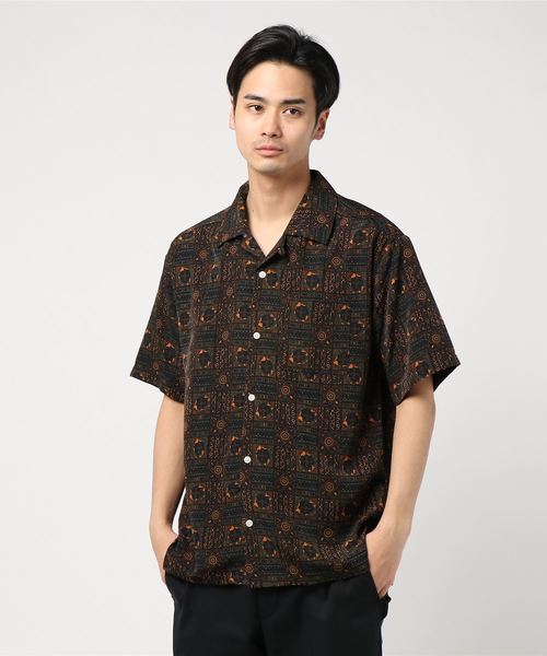 おしゃれスタ(オシャレスタ)の「ビッグシルエット総柄プリントオープンカラー半袖シャツ(IR)(シャツ/ブラウス・メンズ・その他/その他1/その他2/その他3/その他4/その他5・M/L/XL)」の12枚目の写真