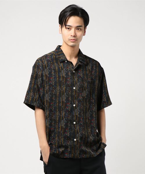 おしゃれスタ(オシャレスタ)の「ビッグシルエット総柄プリントオープンカラー半袖シャツ(IR)(シャツ/ブラウス・メンズ・その他/その他1/その他2/その他3/その他4/その他5・M/L/XL)」の9枚目の写真