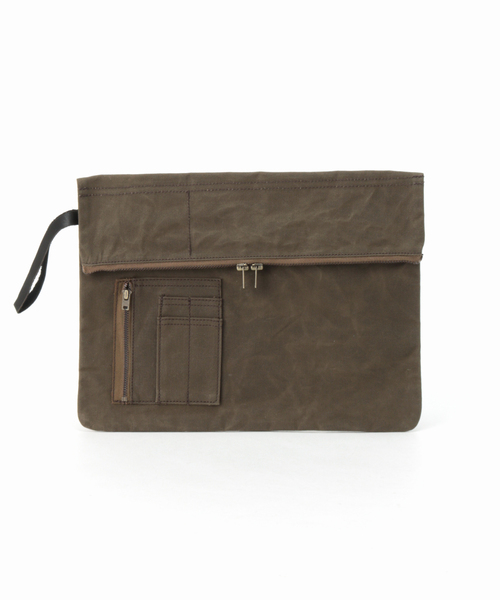 ACME FURNITURE(アクメファニチャー)の「PARAFFIN POUCH(クラッチバッグ・レディース・チャコールグレー/カーキ・FREE)」の17枚目の写真