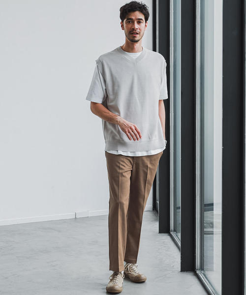 green label relaxing（グリーンレーベルリラクシング）の「SC テクノツイル スケーターパンツ 9分丈＜機能性生地 / 吸水速乾・ストレッチ＞（その他パンツ・メンズ・ブラック/ブラウン/ダークグリーン・XL/M/S/L）」の7枚目の写真