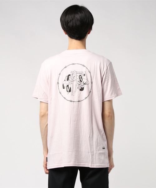 BILLABONG(ビラボン)の「BILLABONG メンズ 【BILLABONG GALLERY】 ENTER SANDMAN SEAN M Tシャツ(Tシャツ/カットソー・メンズ・ライトピンク・SMALL/MEDIUM/LARGE)」の3枚目の写真