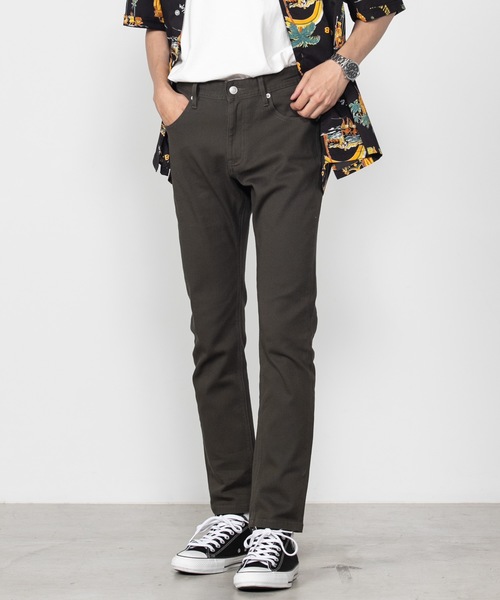 WEGO(ウィゴー)の「WEGO/ストレッチツイルスキニーパンツ(チノパンツ・メンズ・ブラック/ネイビー/カーキ・SMALL/LARGE/MEDIUM)」の1枚目の写真