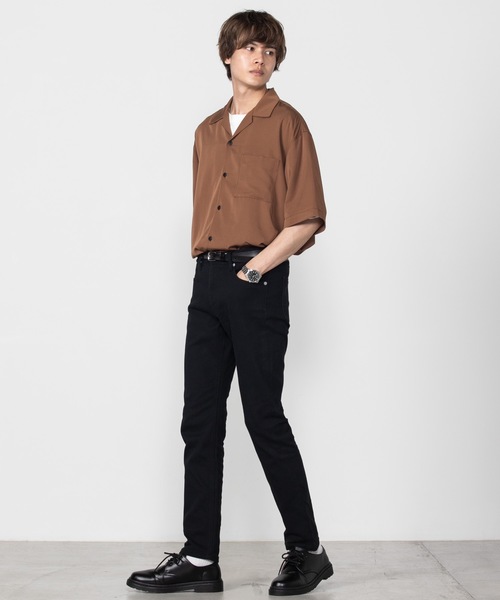 WEGO(ウィゴー)の「WEGO/ストレッチツイルスキニーパンツ(チノパンツ・メンズ・ブラック/ネイビー/カーキ・SMALL/LARGE/MEDIUM)」の13枚目の写真