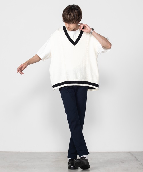 WEGO(ウィゴー)の「WEGO/ストレッチツイルスキニーパンツ(チノパンツ・メンズ・ブラック/ネイビー/カーキ・SMALL/LARGE/MEDIUM)」の16枚目の写真