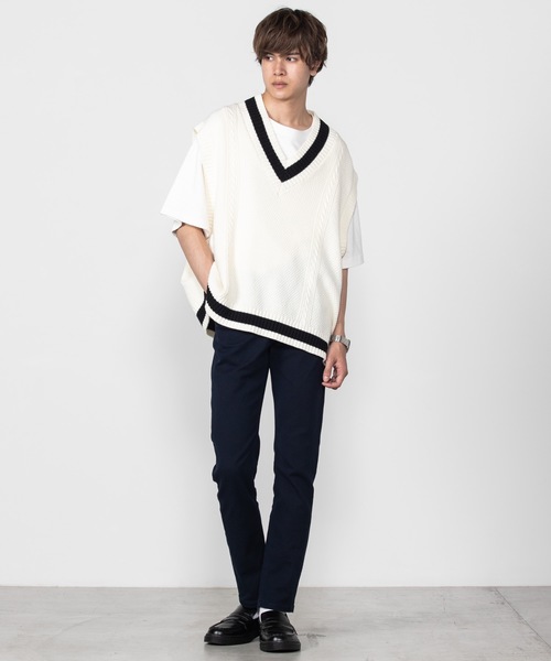 WEGO(ウィゴー)の「WEGO/ストレッチツイルスキニーパンツ(チノパンツ・メンズ・ブラック/ネイビー/カーキ・SMALL/LARGE/MEDIUM)」の14枚目の写真