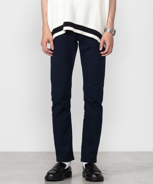 WEGO(ウィゴー)の「WEGO/ストレッチツイルスキニーパンツ(チノパンツ・メンズ・ブラック/ネイビー/カーキ・SMALL/LARGE/MEDIUM)」の6枚目の写真