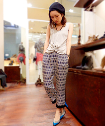 AGOSTO | 幾何学クロップドパンツ(スラックス)