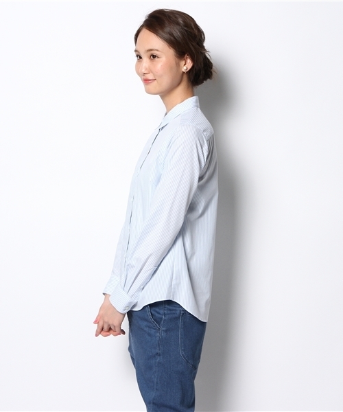 green label relaxing(グリーンレーベルリラクシング)の「GO EASY IRON REG シャツ ◆(シャツ/ブラウス・レディース・オフホワイト/ライトブルー・40/38)」の8枚目の写真