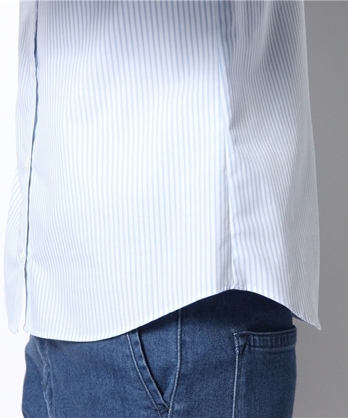 green label relaxing(グリーンレーベルリラクシング)の「GO EASY IRON REG シャツ ◆(シャツ/ブラウス・レディース・オフホワイト/ライトブルー・40/38)」の5枚目の写真