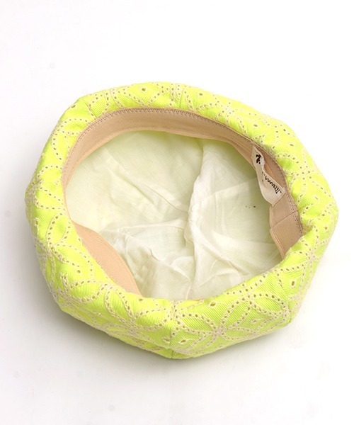 チチカカ（チチカカ）の「コットンレースベレー帽（ハンチング/ベレー帽・レディース・ブラック/オフホワイト/イエロー・FREE）」の13枚目の写真