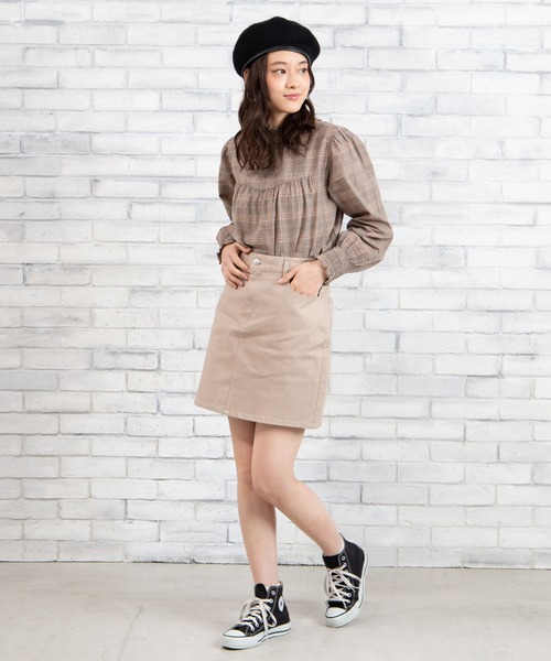 WEGO(ウィゴー)の「WEGO/【XS~Lサイズ】デイリーツイルタイトミニスカート(スカート・レディース・ブラック/ナチュラル/グリーン系その他/ベージュ/オフホワイト/グリーン・SMALL/MEDIUM/LARGE/X-SMALL)」の15枚目の写真