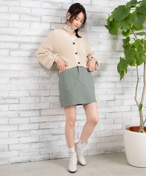 WEGO(ウィゴー)の「WEGO/【XS~Lサイズ】デイリーツイルタイトミニスカート(スカート・レディース・ブラック/ナチュラル/グリーン系その他/ベージュ/オフホワイト/グリーン・SMALL/MEDIUM/LARGE/X-SMALL)」の18枚目の写真