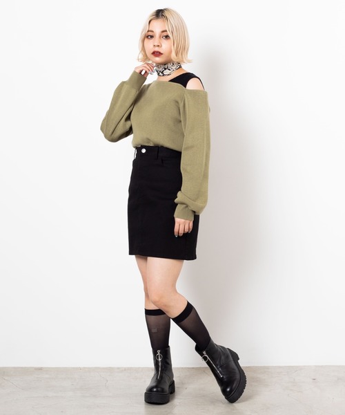 WEGO(ウィゴー)の「WEGO/【XS~Lサイズ】デイリーツイルタイトミニスカート(スカート・レディース・ブラック/ナチュラル/グリーン系その他/ベージュ/オフホワイト/グリーン・SMALL/MEDIUM/LARGE/X-SMALL)」の22枚目の写真