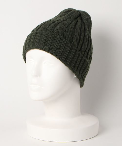 newhattan（ニューハッタン）の「【NEWHATTAN/ニューハッタン】（UN）アクリル ケーブル ニットキャップ（ニットキャップ/ビーニー・メンズ・ホワイト/パープル/ネイビー/ブラウン/グレー/マルーン/チャコール/レッド/カーキ/ピンク/ブルー/オリーブドラブ/ピンク系その他・FREE）」の7枚目の写真