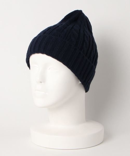 newhattan（ニューハッタン）の「【NEWHATTAN/ニューハッタン】（UN）アクリル ケーブル ニットキャップ（ニットキャップ/ビーニー・メンズ・ホワイト/パープル/ネイビー/ブラウン/グレー/マルーン/チャコール/レッド/カーキ/ピンク/ブルー/オリーブドラブ/ピンク系その他・FREE）」の8枚目の写真