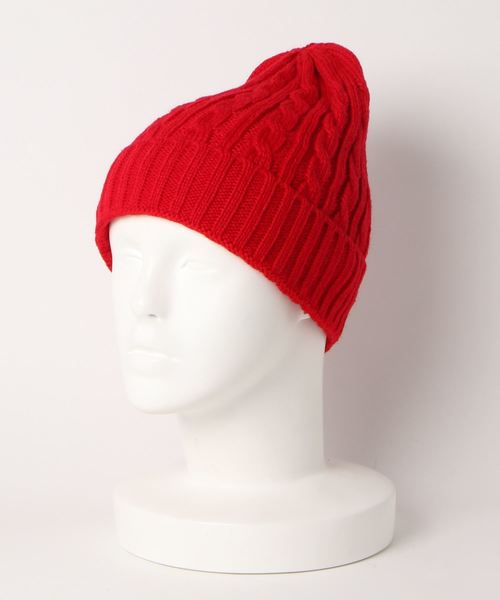 newhattan（ニューハッタン）の「【NEWHATTAN/ニューハッタン】（UN）アクリル ケーブル ニットキャップ（ニットキャップ/ビーニー・メンズ・ホワイト/パープル/ネイビー/ブラウン/グレー/マルーン/チャコール/レッド/カーキ/ピンク/ブルー/オリーブドラブ/ピンク系その他・FREE）」の12枚目の写真