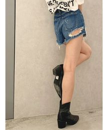 GYDA | BACKRIPEED デニムショーパン(デニムパンツ)