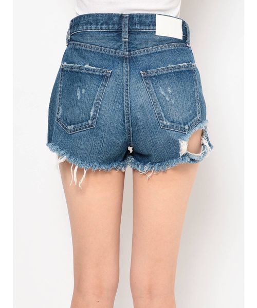 GYDA（ジェイダ）の「BACKRIPEED デニムショーパン（デニムパンツ・レディース・ライトブルー/インディゴブルー/ブルー・SMALL/MEDIUM/X-SMALL）」の14枚目の写真