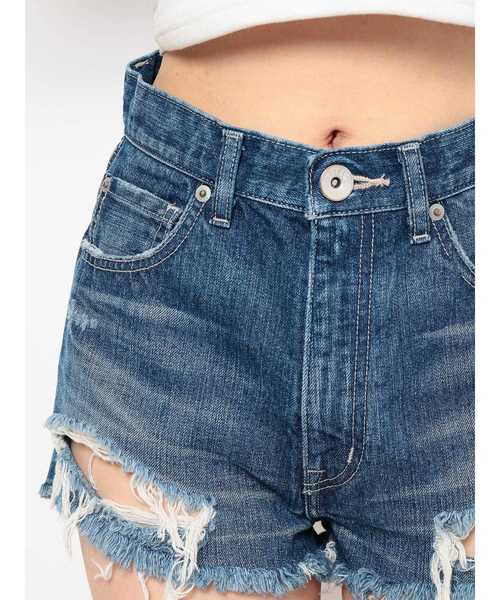 GYDA（ジェイダ）の「BACKRIPEED デニムショーパン（デニムパンツ・レディース・ライトブルー/インディゴブルー/ブルー・SMALL/MEDIUM/X-SMALL）」の13枚目の写真