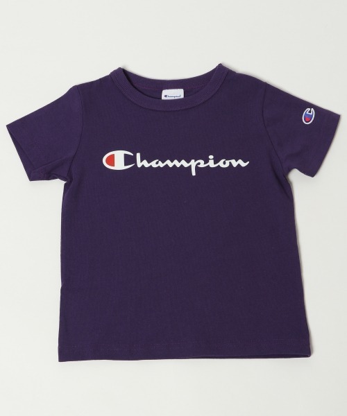Champion（チャンピオン）の「【Champion(チャンピオン）】BASICロゴTee(KIDS)（Tシャツ/カットソー・キッズ・ベージュ/パープル/オフホワイト/ピンク・MEDIUM/LARGE/X-LARGE/XX-LARGE）」の12枚目の写真