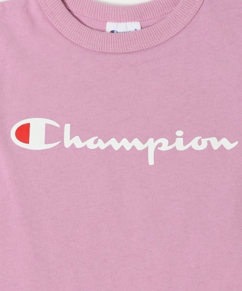 Champion（チャンピオン）の「【Champion(チャンピオン）】BASICロゴTee(KIDS)（Tシャツ/カットソー・キッズ・ベージュ/パープル/オフホワイト/ピンク・MEDIUM/LARGE/X-LARGE/XX-LARGE）」の19枚目の写真