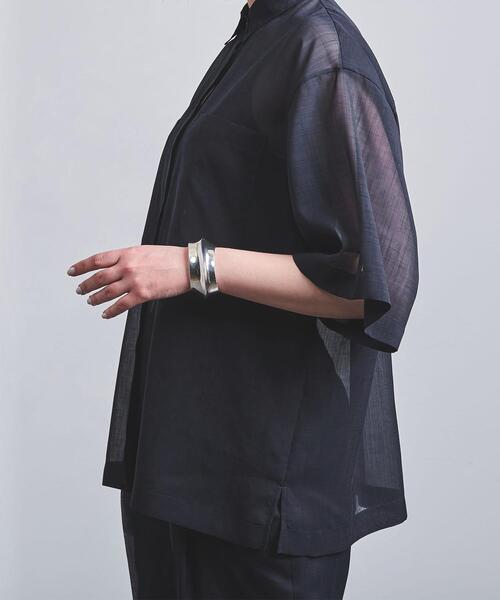 UNITED ARROWS（ユナイテッドアローズ）の「UGCB  VOILE 2ポケット シャツ◆（シャツ/ブラウス・レディース・ターコイズブルー/ネイビー・38/36）」の13枚目の写真