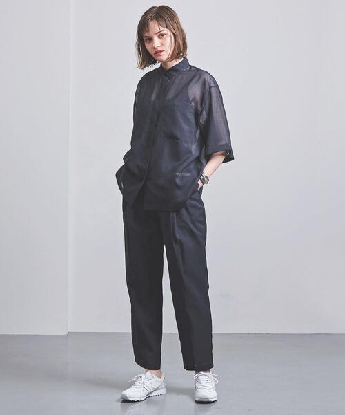 UNITED ARROWS（ユナイテッドアローズ）の「UGCB  VOILE 2ポケット シャツ◆（シャツ/ブラウス・レディース・ターコイズブルー/ネイビー・38/36）」の16枚目の写真
