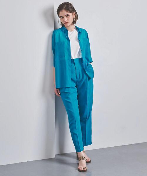 UNITED ARROWS（ユナイテッドアローズ）の「UGCB  VOILE 2ポケット シャツ◆（シャツ/ブラウス・レディース・ターコイズブルー/ネイビー・38/36）」の5枚目の写真