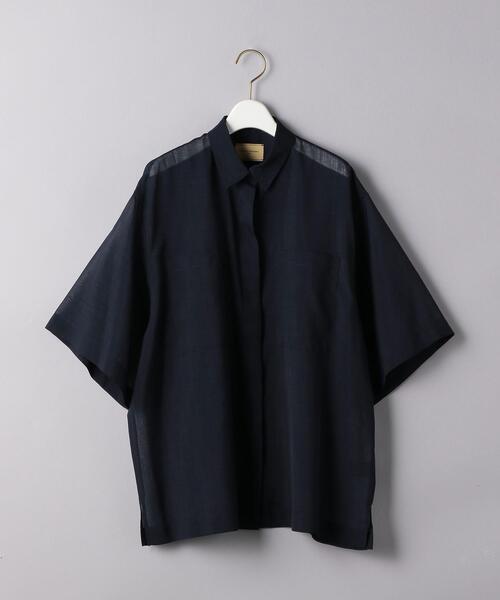 UNITED ARROWS（ユナイテッドアローズ）の「UGCB  VOILE 2ポケット シャツ◆（シャツ/ブラウス・レディース・ターコイズブルー/ネイビー・38/36）」の9枚目の写真