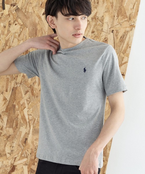 ポロカラーノースリーブショートTシャツルーズトップ