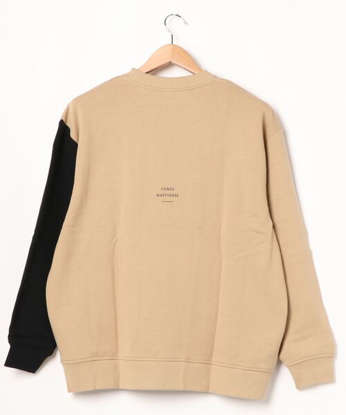 TRAP/U (トラップユー)の「《TRAP/U》袖配色プリント裏毛プルオーバー(Tシャツ/カットソー・レディース・ブラック/ベージュ/カーキ/イエロー・MEDIUM/LARGE)」の9枚目の写真