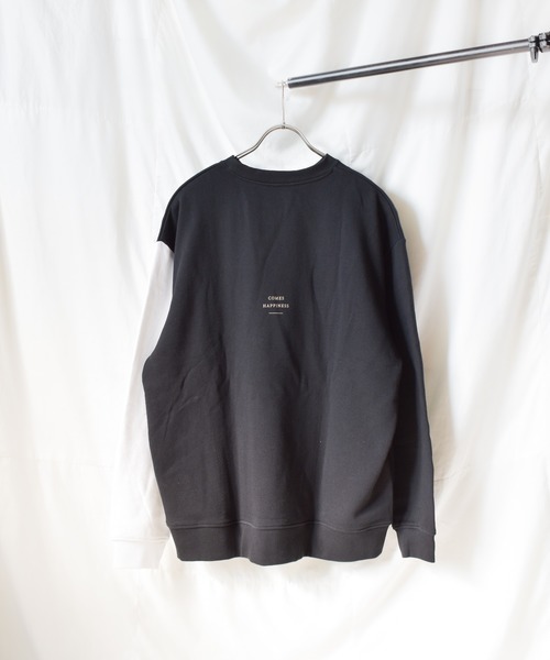 TRAP/U (トラップユー)の「《TRAP/U》袖配色プリント裏毛プルオーバー(Tシャツ/カットソー・レディース・ブラック/ベージュ/カーキ/イエロー・MEDIUM/LARGE)」の8枚目の写真