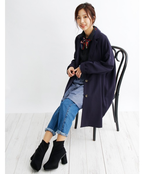 attagirl（アタガール）の「太めヒール プラットフォーム ショートブーツ（ブーツ・レディース・ブラック/パイソン/ブラック系その他・L/M/S/LL）」の11枚目の写真