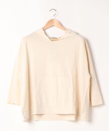 Samansa Mos2 | ピグメント加工フード付プルオーバー(Tシャツ/カットソー)