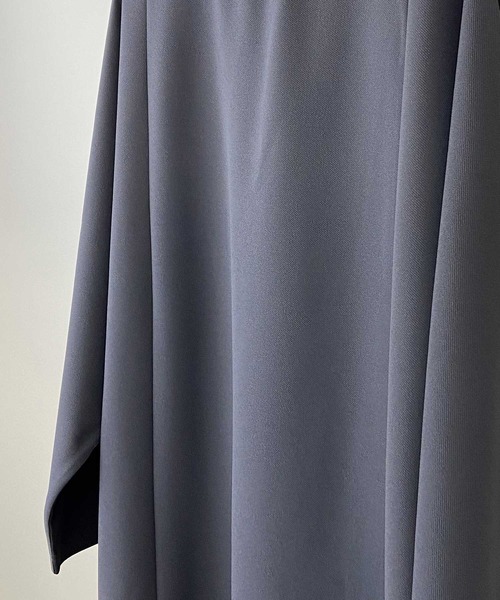 Beno（ビーノ）の「カットジョーゼット / ロングテール スイッチ ドルマン ビッグシルエット ロンT（Tシャツ/カットソー・メンズ・ブルー/ライトカーキ/ベージュ/ブラック/オフホワイト・FREE）」の17枚目の写真