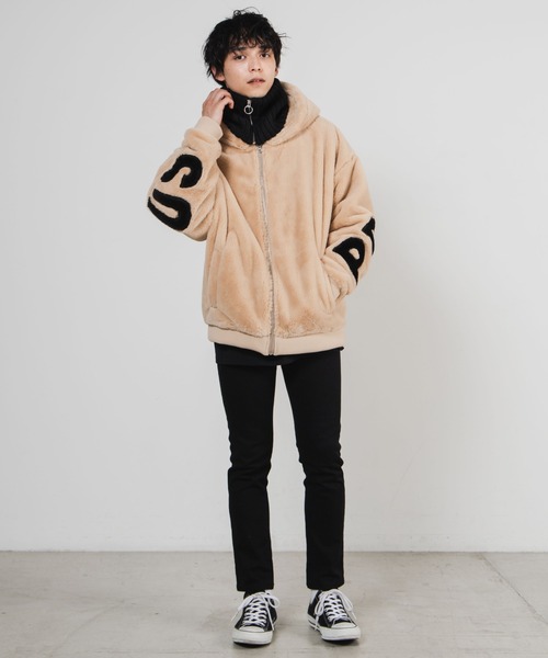 WEGO（ウィゴー）の「WEGO/リングジップネックウォーマー（ネックウォーマー/スヌード・メンズ・ブラック・FREE）」の2枚目の写真