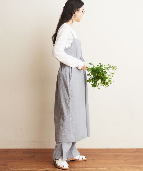 fig London タイプライター シャーリング ロングワンピース fig London（フィグロンドン）の「typewritter ribbon OP L