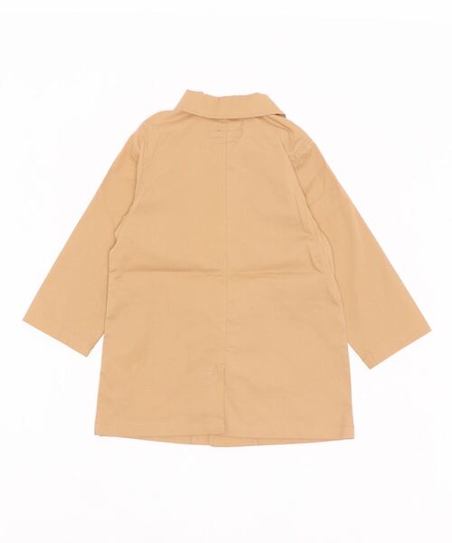 LB CLUB（エルビークラブ）の「【撥水＋花粉ガード】　ストレッチウェザーステンカラーコート（ステンカラーコート・キッズ・ベージュ・90/100/110/120/130）」の2枚目の写真