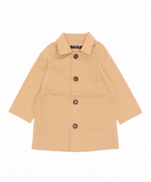 LB CLUB（エルビークラブ）の「【撥水＋花粉ガード】　ストレッチウェザーステンカラーコート（ステンカラーコート・キッズ・ベージュ・90/100/110/120/130）」の7枚目の写真
