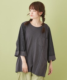 CUBE SUGAR（キューブシュガー）の「WEB限定 バンダナスリーブ Tシャツ（Tシャツ/カットソー）」