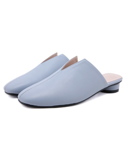 Futier land（フューティアランド）の「Vカットフラットサンダル（サンダル・レディース・アイボリー/ブラック/ブルー・36/37/38/39/40）」の7枚目の写真