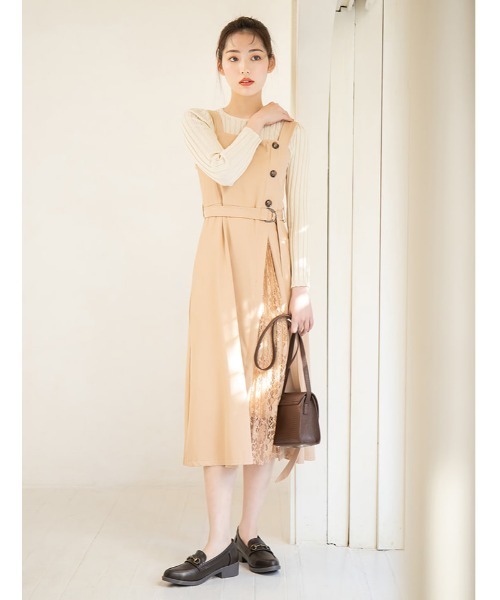 サイドレースカラージャンパースカート ワンピース Fifth Calin フィフスカラン のファッション通販 Zozotown