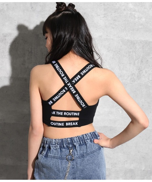 セール メッセージゴムクロスブラトップ チューブトップ Anap Girl アナップガール のファッション通販 Zozotown