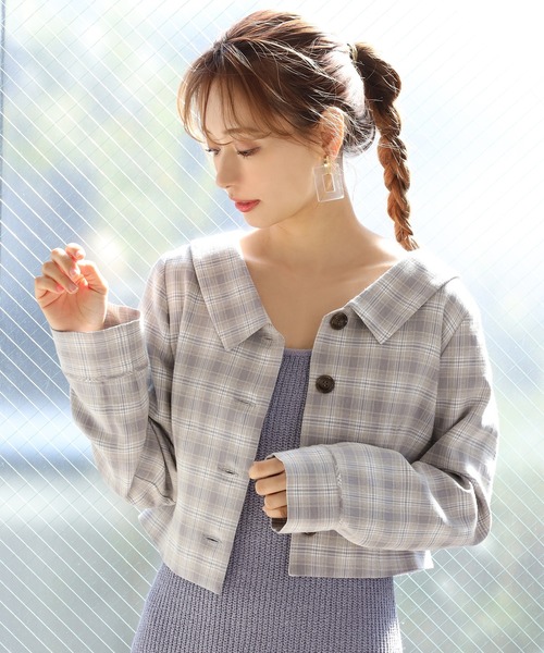 one after another NICE CLAUP（ワンアフターアナザーナイスクラップ）の「ニットセットワンピース（ワンピース・レディース・ブルー系その他/ライトグレー/アイボリー・FREE）」の13枚目の写真