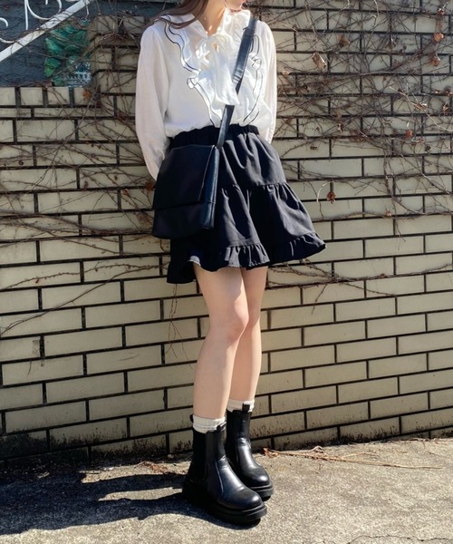 WEGO（ウィゴー）の「WEGO/ボウタイブラウス（シャツ/ブラウス・レディース・ホワイト/ピンク・FREE）」の8枚目の写真