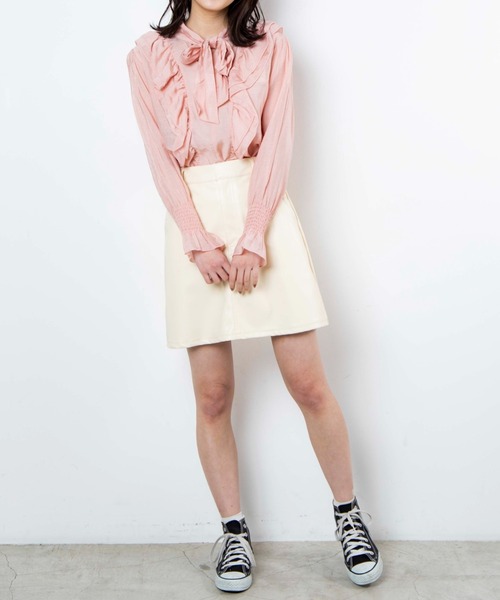 WEGO（ウィゴー）の「WEGO/ボウタイブラウス（シャツ/ブラウス・レディース・ホワイト/ピンク・FREE）」の16枚目の写真