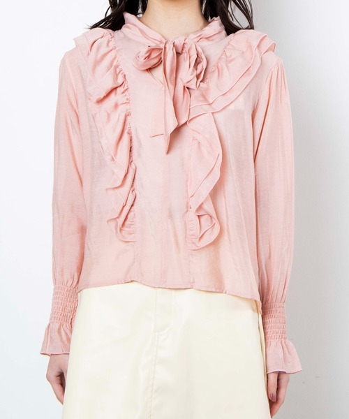 WEGO（ウィゴー）の「WEGO/ボウタイブラウス（シャツ/ブラウス・レディース・ホワイト/ピンク・FREE）」の19枚目の写真