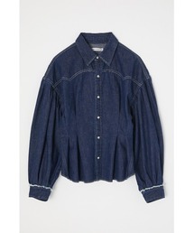 MOUSSY（マウジー）の「WAIST TUCK PANEL DENIM シャツ（シャツ