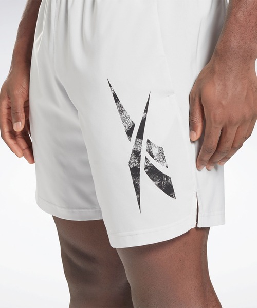 Reebok(リーボック)の「ワークアウト レディ グラフィック ショーツ / Workout Ready Graphic Shorts(その他パンツ・メンズ・グリーン/ブラック/ホワイト×ライトグレー/ネイビー・X-LARGE/XX-LARGE/MEDIUM/X-SMALL/LARGE/SMALL/XXX-LARGE)」の7枚目の写真
