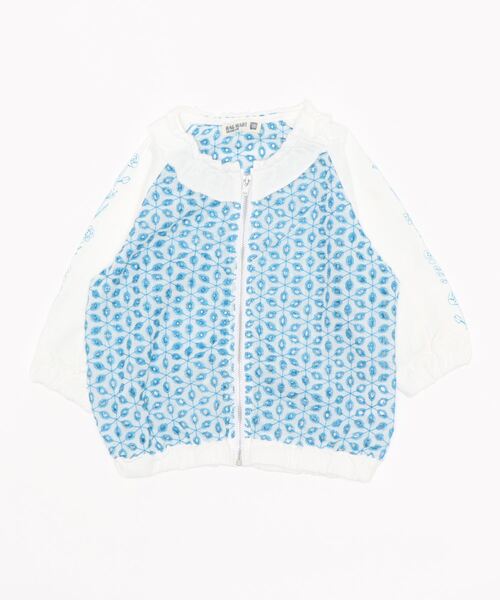 RAGMART（ラグマート）の「レースジップアップカーディガン（カーディガン/ボレロ・キッズ・ブルー/レッド/ブラック・110cm/100cm/120cm/130cm）」の7枚目の写真